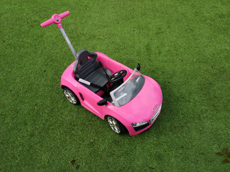 pink push along audi